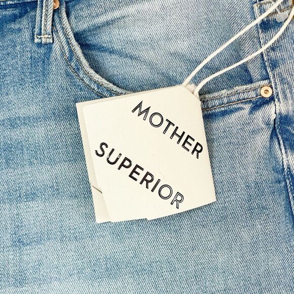 Mother Superior The Spitfire Sneak Wide Leg Baggy Jeans 33 NWT - Picture 11 of 16